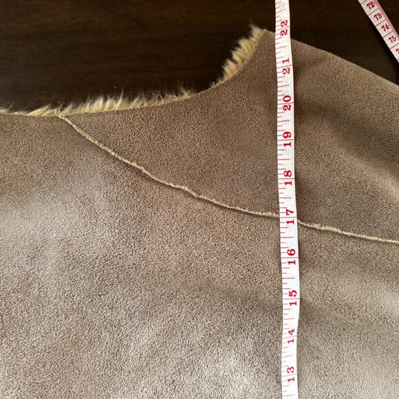 Alberto Makali Suede and Faux Fur Vest Cinch Waist XL - Picture 10 of 10